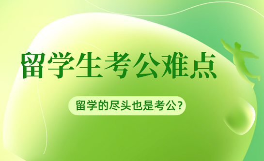 留学的尽头也是考公？
